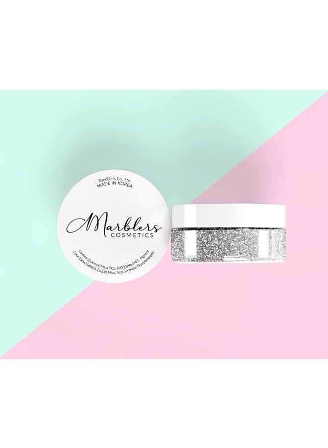 MARBLERS Cosmetic Grade Fine Glitter Duo [Unicorn Pink & Holo Pink Rose] 0.36oz (10g) | Non-Toxic | Vegan | Cruelty-Free | Eyeshadow, Nail Polish, Nail Art | Festival, Rave Party Makeup | Body & Face - Image 3