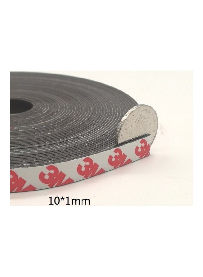 NIBEMINENT Adhesive Back Magnet Strip Roll Black 