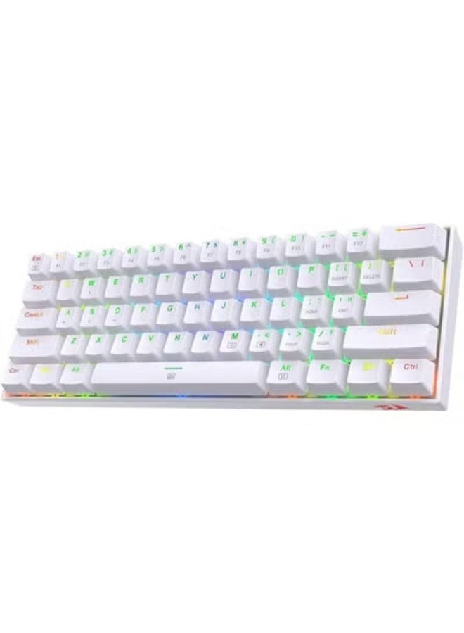 60% Mechanical Gaming Keyboard – Wired RGB Backlit – Compact 61 Keys with Tactile Blue Switch – Ideal for PC & Console Gaming - Image 1