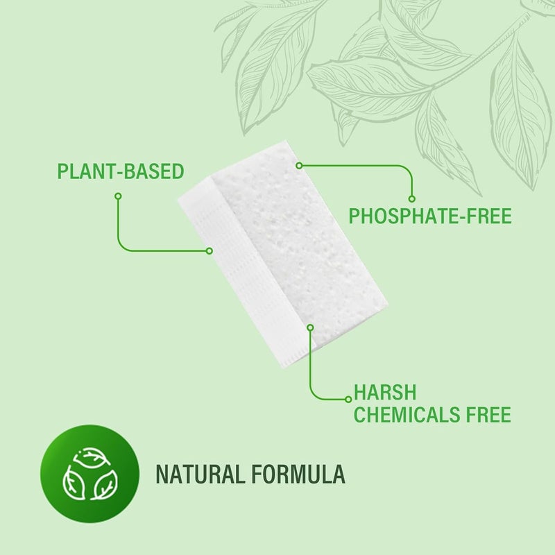 Global simple assemble options YOOJ® 36 Pack Dishwasher Cleaner Tablets, 100% Plastic-Free Pure Natural Plant-Based Solid Dishwasher Detergent Tablet, Removes Oil and Stains, Enhances Luster of Tableware (Lemon Scent) Cost saving user oriented build - Image 2