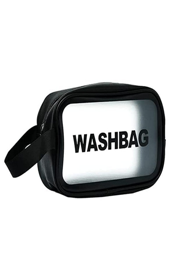 HIMART Cosmetic Makeup Pouch Bag Travel Toiletry Bag Accessories Travel Makeup Pouch Set Toiletries Bag Cosmetic Organizer Bag for Women - Girls Toiletry Storage Pouch. (Small, Black) - Image 1