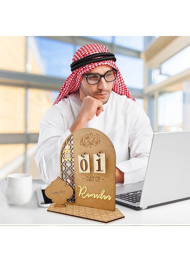 Ramadan Countdown Calendar for Eid,DIY Ramadan Decoration Made of Wood,Eid Mubarak Advent Calendar,Ramadan Decorations Calendar for Home - Image 5