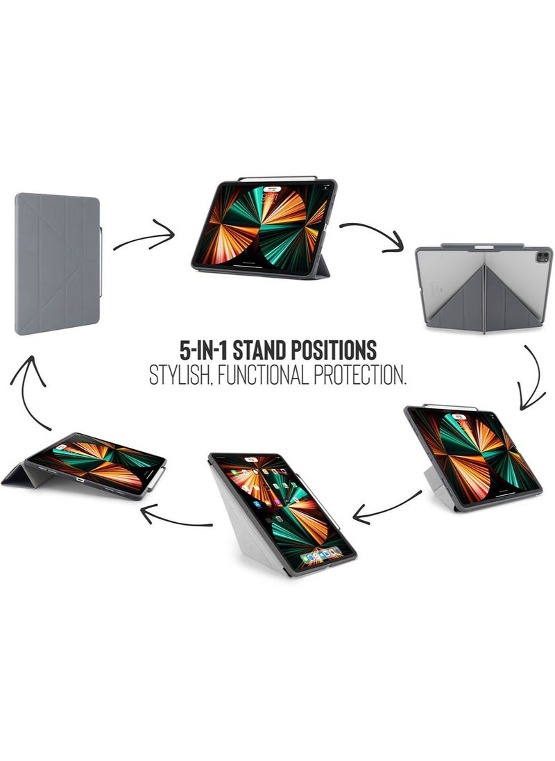 Pipetto Origami No. 3 Ultra Smart Case Cover with 5 in 1 Stand for Apple iPad Pro 12.9 inch (2021)  - Image 3