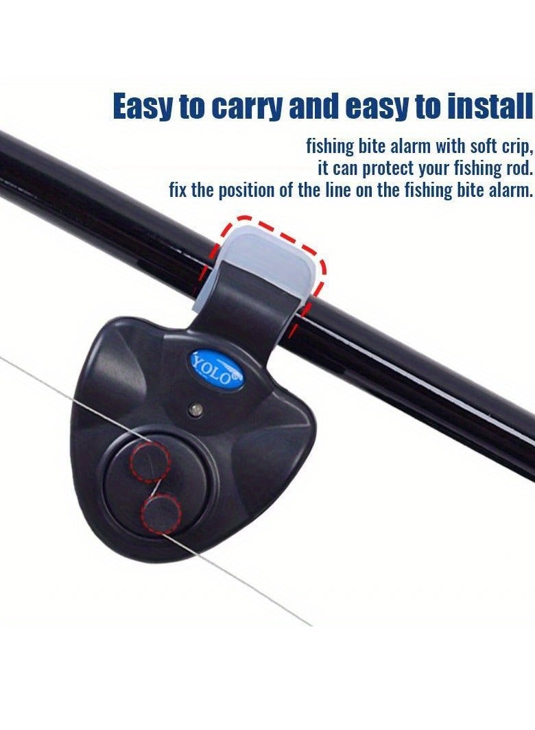 منبه لصيد الأسماك، صنارة صيد الأسماك الإلكترونية مع صفارة الإنذار العالية، مؤشر الليل والنهار، الصيد بدون بطارية - Image 2