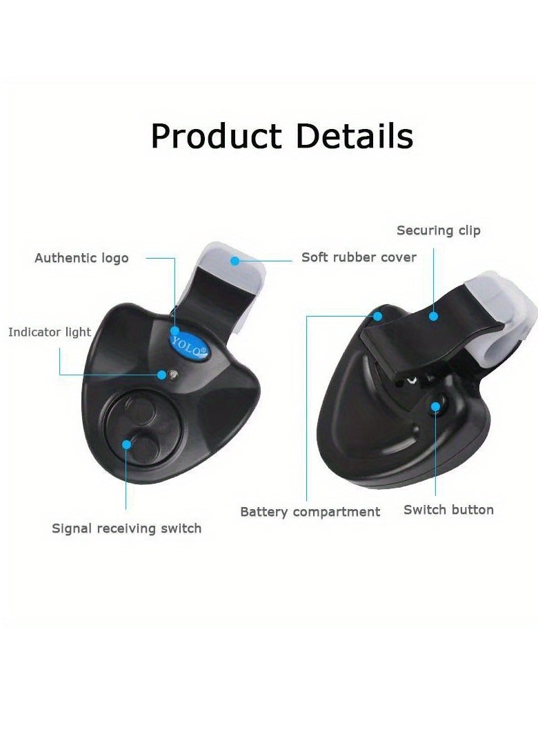 منبه لصيد الأسماك، صنارة صيد الأسماك الإلكترونية مع صفارة الإنذار العالية، مؤشر الليل والنهار، الصيد بدون بطارية - Image 5