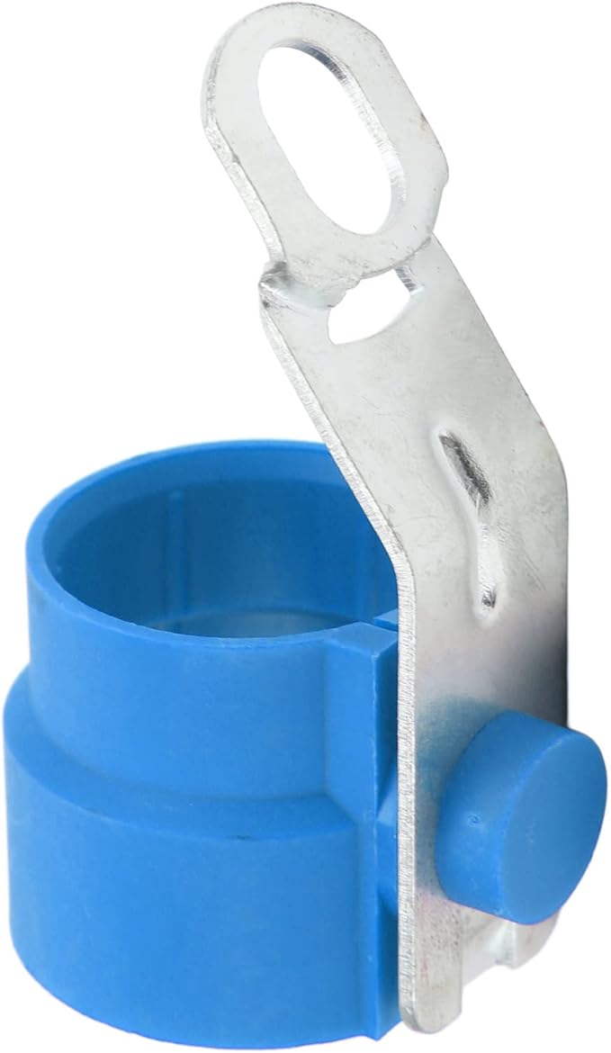 Universal 7 To 13 Pin Trailer Connector Plug Holder Weatherproof Bracket Accessory Blue - Image 1