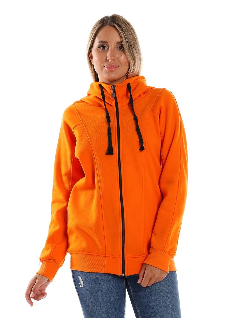 Caesar Woman Hoodie With Zipper And Pocket  - Image 1