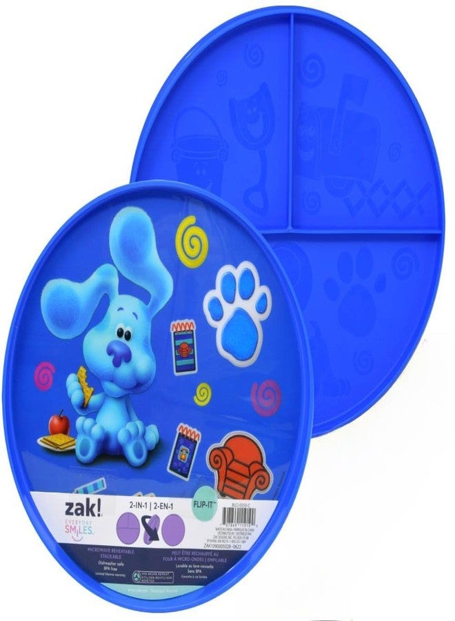Zak Designs ZAK Blue's Clues & You! 2-in-1 Flip-It Plate - Image 1