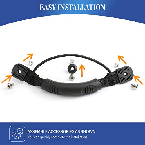Anndason 2 Pcs Black Kayak Canoe Boat Side Mount Carry Handles/Paddle Park Kayak Handles and Hardwares - Image 3