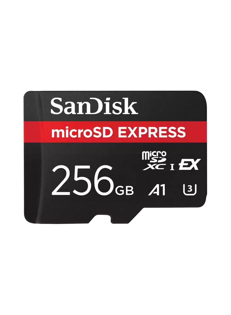 sandisk 256GB Express microSD Card,UHS-I, Up to 880MB/s Read, Up to 650MB/s Write, 210MB/s Sustained Write, U3, C10 256 GB SDSQXFN-256G-GN4NN
