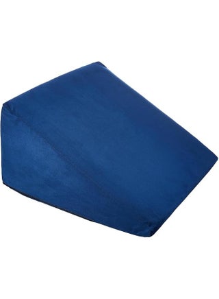 Memory Foam Orthopedic Wedge Pillow for Neck, Back and Leg Support, Ergonomic Sleeping Cushion with Washable Soft Cover (18 × 17.5 × 11 Inch)