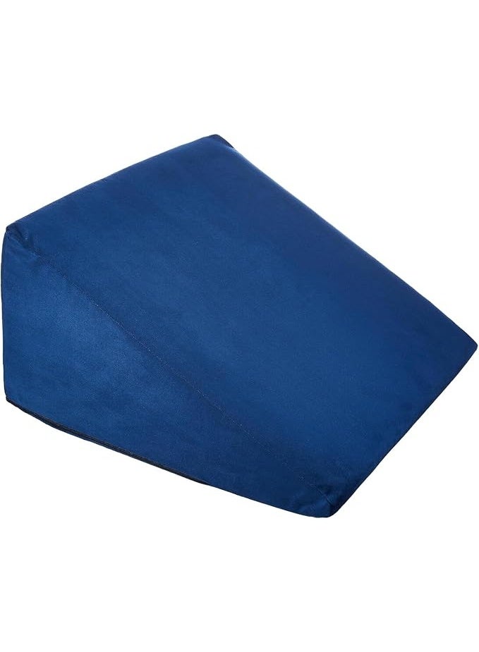 Memory Foam Orthopedic Wedge Pillow for Neck, Back and Leg Support, Ergonomic Sleeping Cushion with Washable Soft Cover (18 × 17.5 × 11 Inch) - Image 1