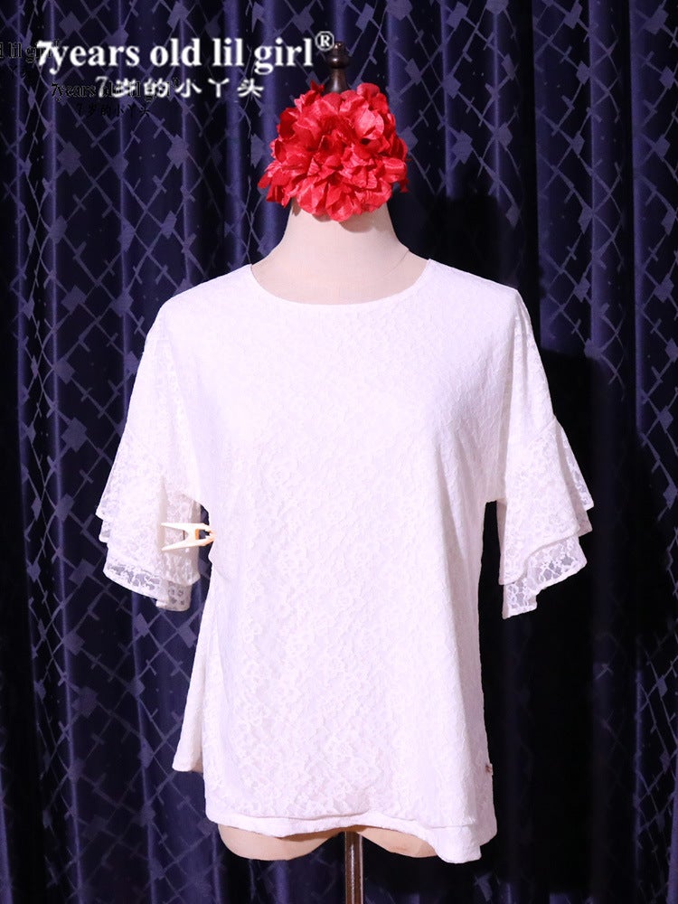 Dance Casual Wear Brand Design Belly Dance South Korea Lace Short Sleeve Top Sale Hgg07 - Image 2