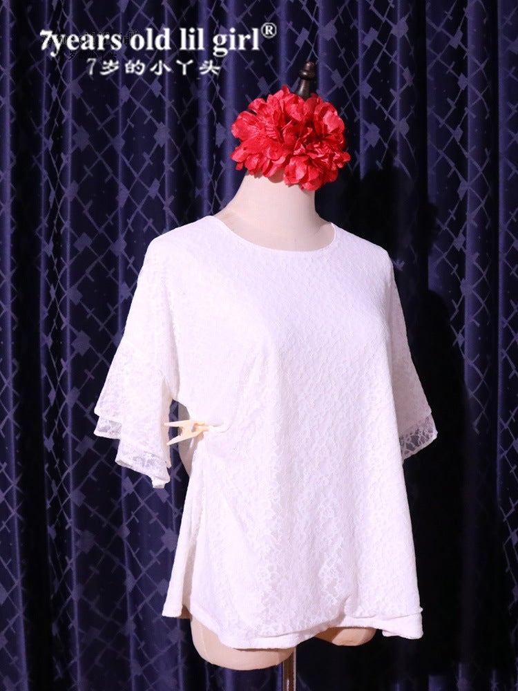 Dance Casual Wear Brand Design Belly Dance South Korea Lace Short Sleeve Top Sale Hgg07 - Image 3