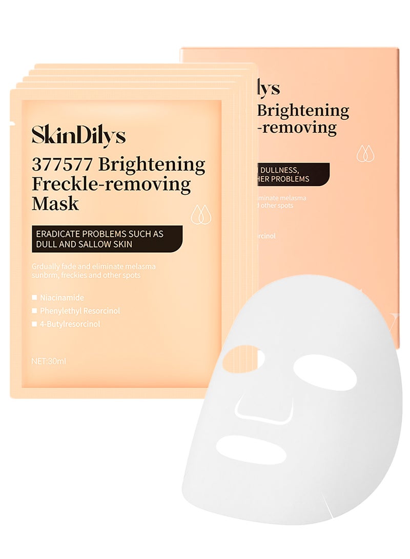 سكين ديليز SkinDilys قناع الوجه المفتح من العلامة التجارية الأسترالية 377+577، 30 مل × 5 قطع / يزيل البقع الداكنة، ويوحد لون البشرة، ويرطبها بعمق للحصول على بشرة مشرقة وناعمة ومنتعشة - Image 1