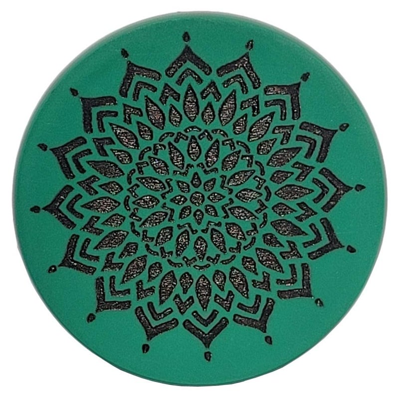 NHD مضرب كاروم احترافي 702 | 15 جرام مضرب بطولة أصلي | قاع ناعم، قمة منقوشة | 41.2 مم قطر (أخضر) - Image 1