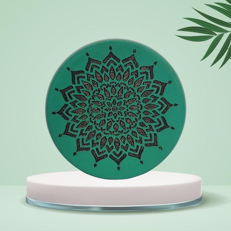 NHD مضرب كاروم احترافي 702 | 15 جرام مضرب بطولة أصلي | قاع ناعم، قمة منقوشة | 41.2 مم قطر (أخضر) - Image 3