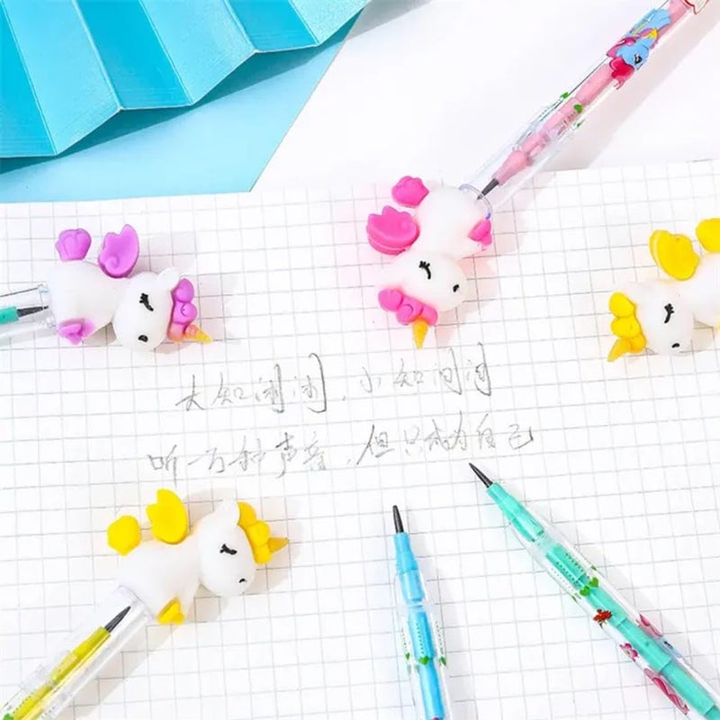 Tera13 Girls Stationery Kit, Unicorn Stationery Combo for Girls (Pack of 14 Items) Return Gifts for Kids, School Stationery Set for Kids, Unicorn Gift Pack for Diwali, Christmas, Kanjak, Birthday - Image 4