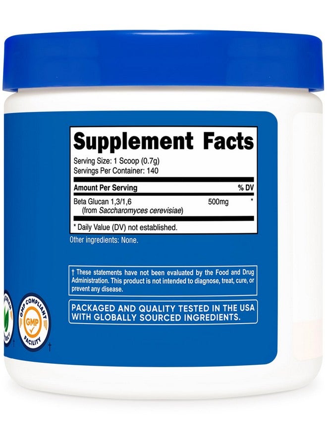 Nutricost Beta Glucan Powder 100 Grams - 1,3/1,6 - Non GMO - Image 5