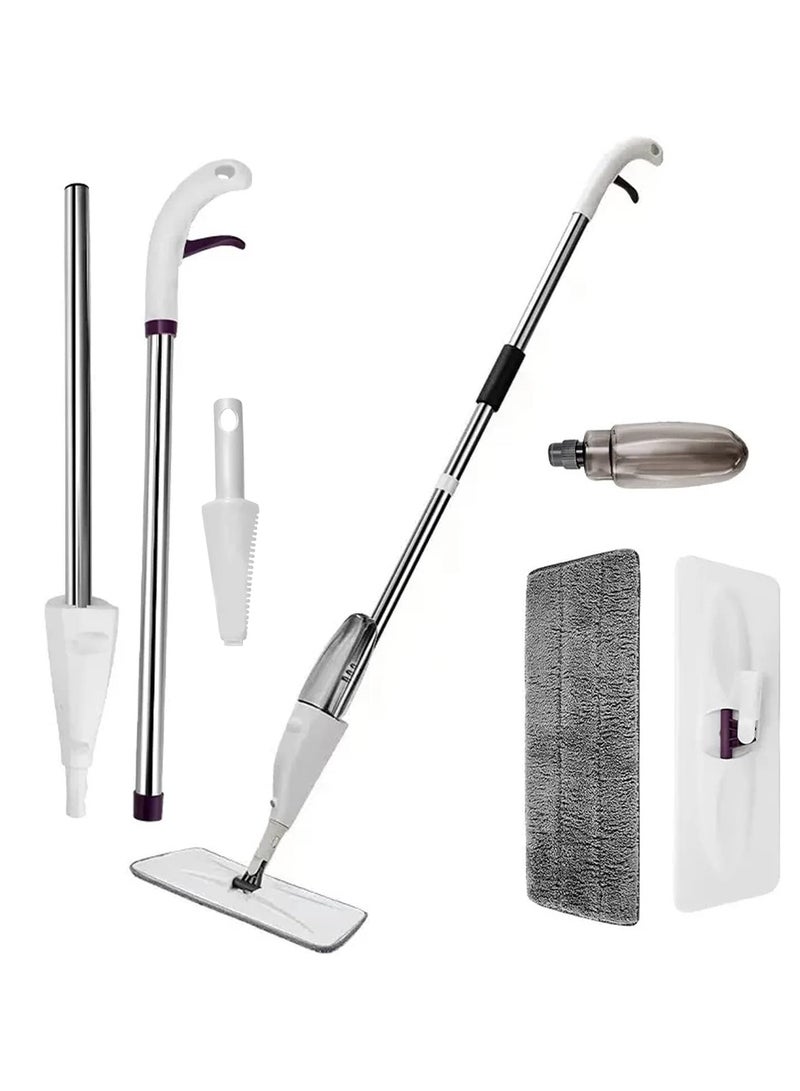 ECONO AE Spray Mop Floor Cleaner for Kitchen Wood Floor Ceramic Tiles Floor Dust Cleaning, 360 Microfiber Water locking Mop cloth, One handed operation, Fine Mist Nozzle, Rapid Spray - Image 1