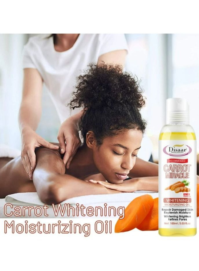 Disaar Body Massage Carrot Essential Oil 100 ML 2 PCS - Image 3