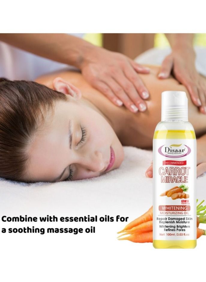 Disaar Body Massage Carrot Essential Oil 100 ML 2 PCS - Image 2