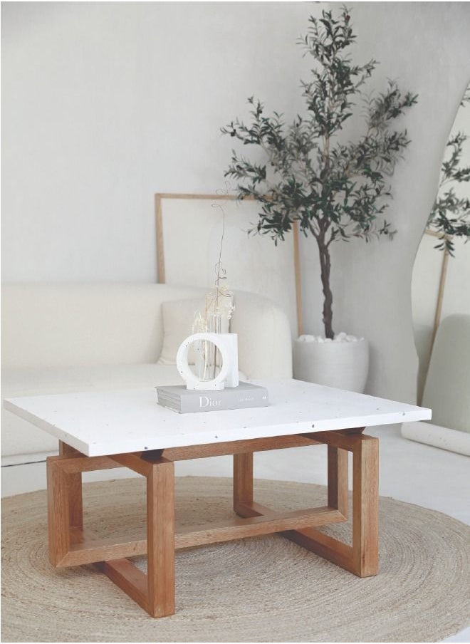 Sement CONCRETE SQUARE TABLE - WHITE  - Image 2