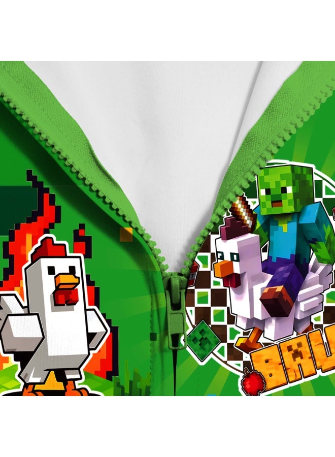 ماين كرافت كبير الأطفال سستة مقنعين سترة سترة كهدية للعائلة والأصدقاء - Image 3