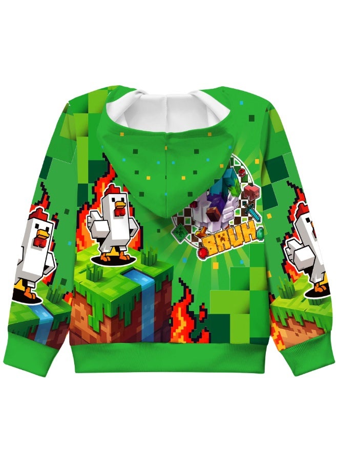 ماين كرافت كبير الأطفال سستة مقنعين سترة سترة كهدية للعائلة والأصدقاء - Image 2