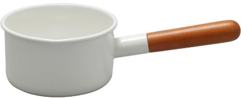 Noda Horo Made in Japan Noda Horo Pochika Milk Pan 12cm Enamelware - Image 1