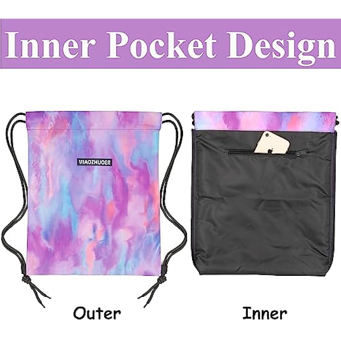 Small String Backpacks Casual Sports Backpack Bag Gym Rope Bags Women Men Beach Bag Talega Sport School Drawstring Gymsack Pocket Boys Girls - Image 5