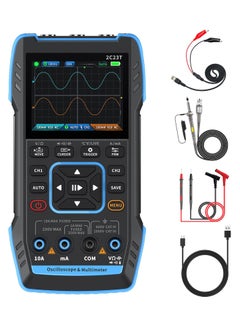 SYOSI 2C23T 3 in 1 Handheld Oscilloscope Multimeter DDS Generator, 2 Channels, 10MHz Bandwidth, 50MSa/s Sampling Rate, 10000 Counts, Voltage, Current, Capacitor, Resistor, Diode Test  - Image 1