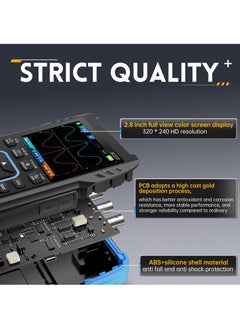 SYOSI 2C23T 3 in 1 Handheld Oscilloscope Multimeter DDS Generator, 2 Channels, 10MHz Bandwidth, 50MSa/s Sampling Rate, 10000 Counts, Voltage, Current, Capacitor, Resistor, Diode Test  - Image 4