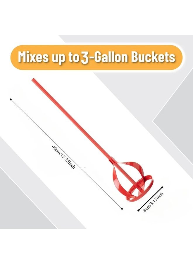 80x400 مم مثقاب خلاط الطلاء مرفق أداة تحريك الطين - Image 1