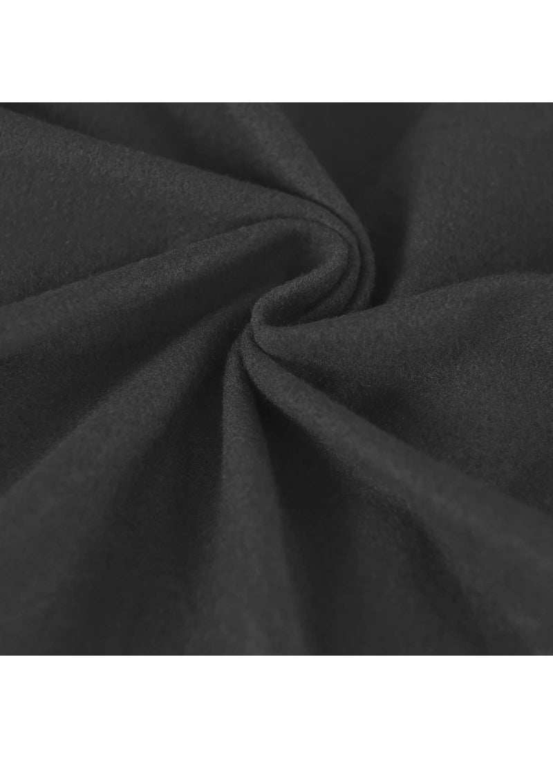 Easy-Going Easy-Going Oversized 3 Pieces Stretch Fleece Soft Loveseat Sofa Couch Cover for Pets - Washable Sofa Slipcover for 2 Separate Cushion Couch - Elastic Furniture Protector for Dogs  Kids  Dark Gray  - Image 5