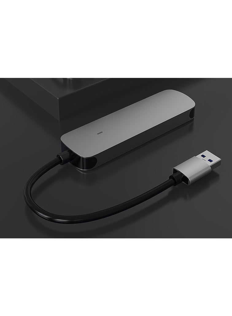 "مُحَوِّل محوري USB من النوع 4 في 1: منفذ واحد USB 3.0 وثلاثة منافذ USB 2.0 متعدد الوظائف المخصص لأجهزة اللابتوب  " - Image 3