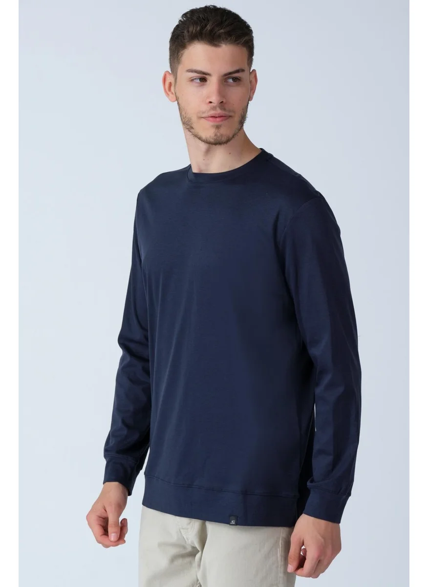 Alexander Gardi Alexandergardı Crew Neck Long Sleeve Basic T-Shirt (E21-72400)