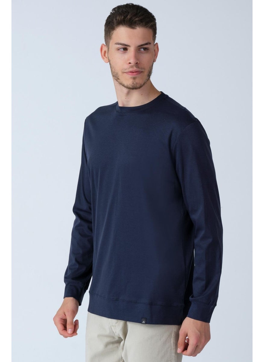 Alexander Gardi - Alexandergardı Crew Neck Long Sleeve Basic T-Shirt (E21-72400) - Image 1