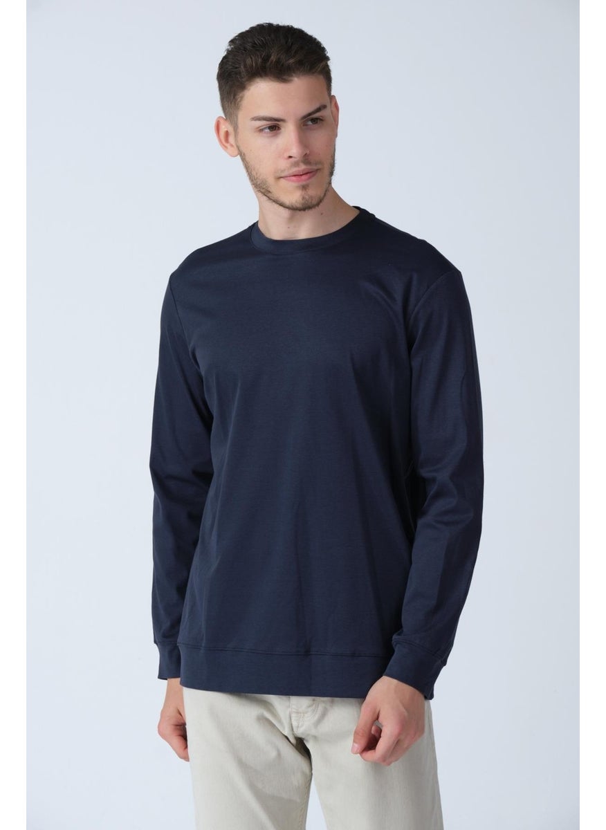 Alexander Gardi - Alexandergardı Crew Neck Long Sleeve Basic T-Shirt (E21-72400) - Image 1