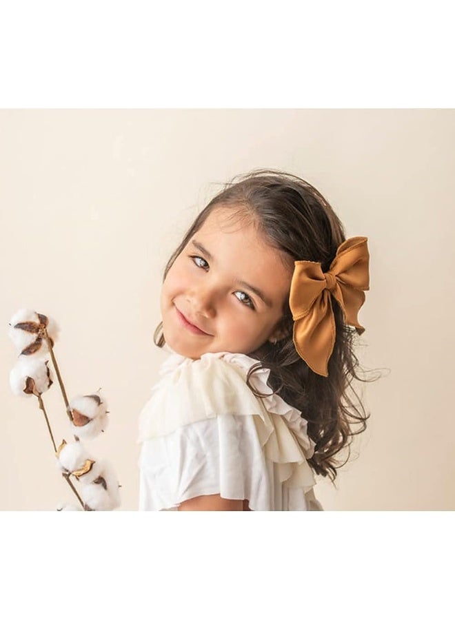 Sugarmelon Fable Bow Hair Clips Baby Girls Women Cotton Linen Hair Bow Clips Large Sailor Hair Bows Accessories Hairgrips - Image 5