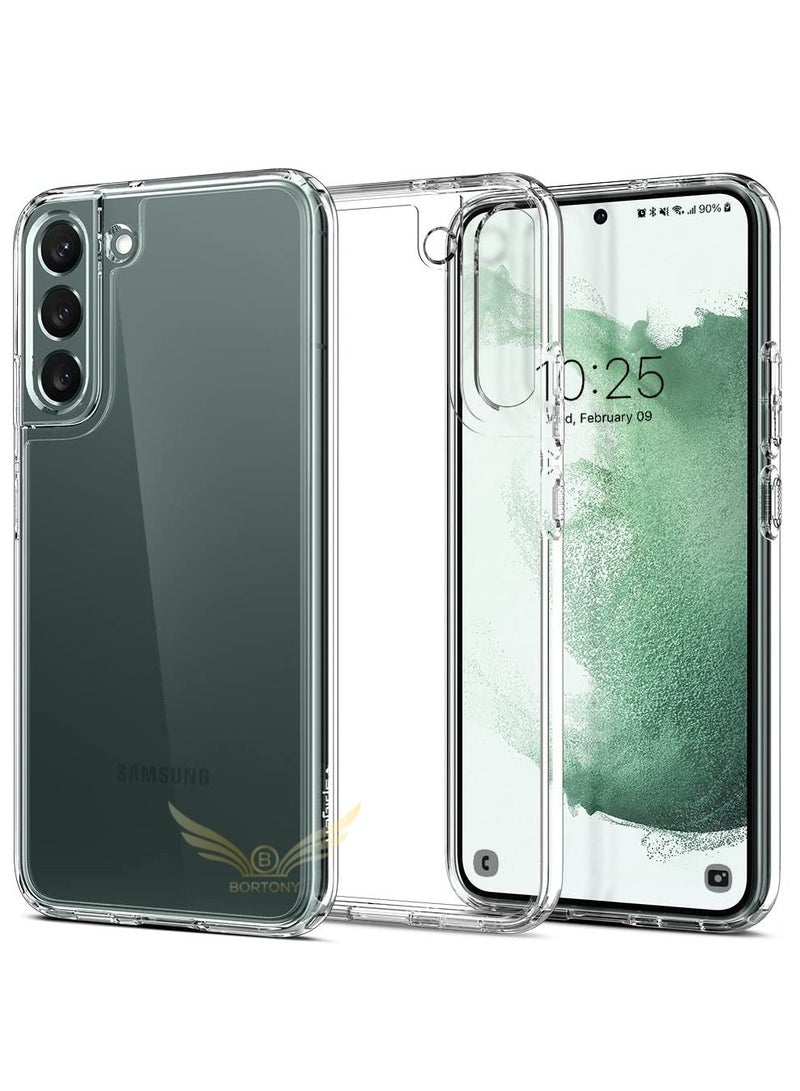BORTONY Samsung Galaxy S22 Plus Case Clear Slim Fit Crystal Clear Transparent Anti-Scratch Flexible Soft TPU - Image 1