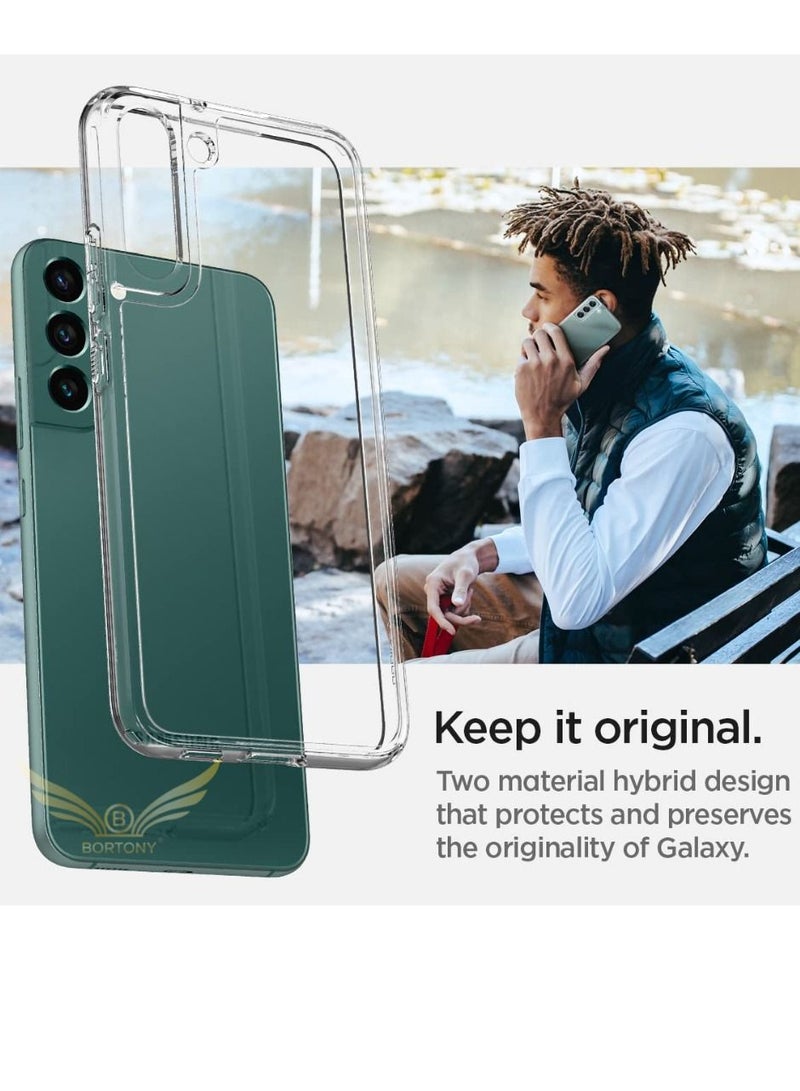 BORTONY Samsung Galaxy S22 Plus Case Clear Slim Fit Crystal Clear Transparent Anti-Scratch Flexible Soft TPU - Image 5