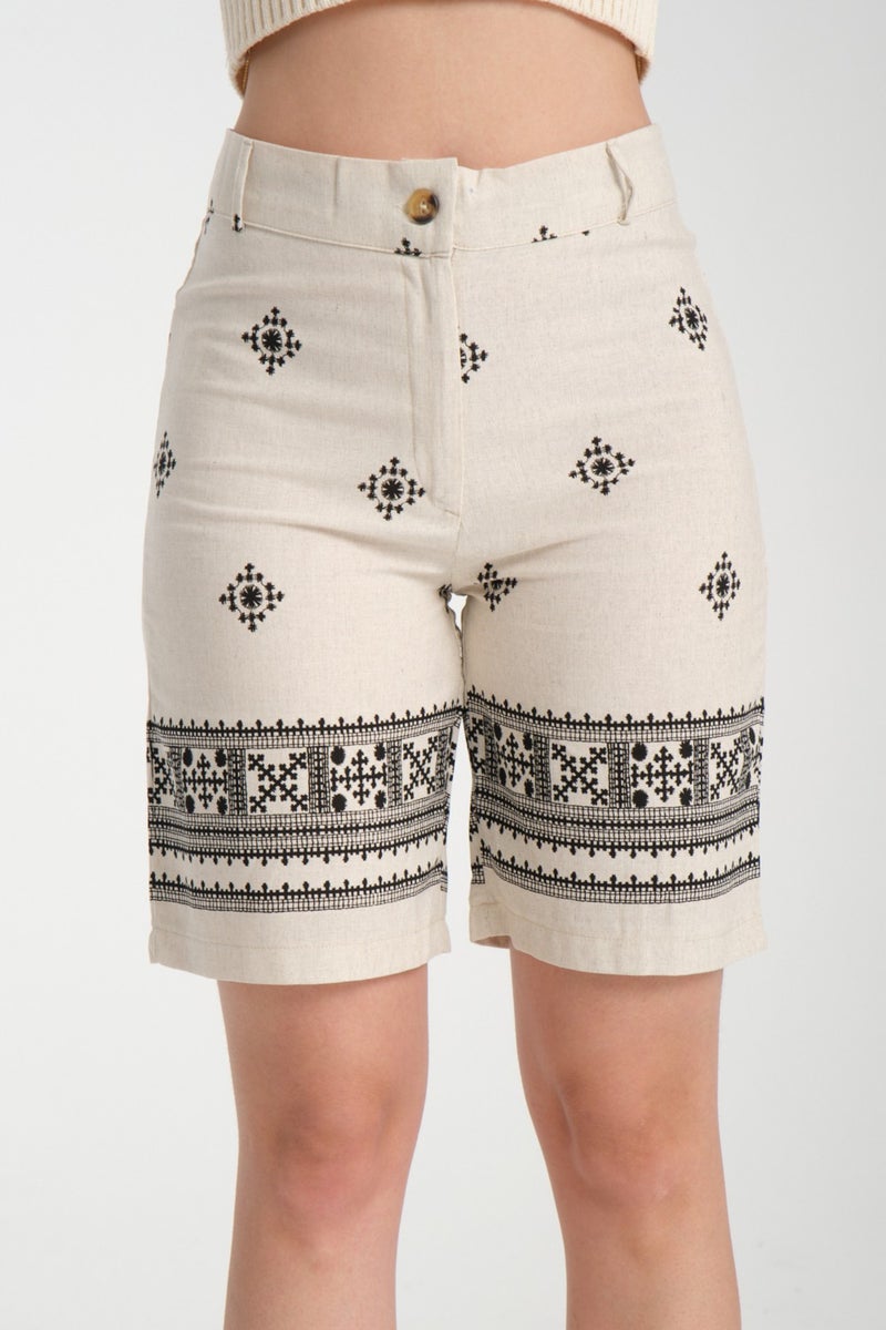 Rodi Women's Linen Shorts 8228  - Image 1