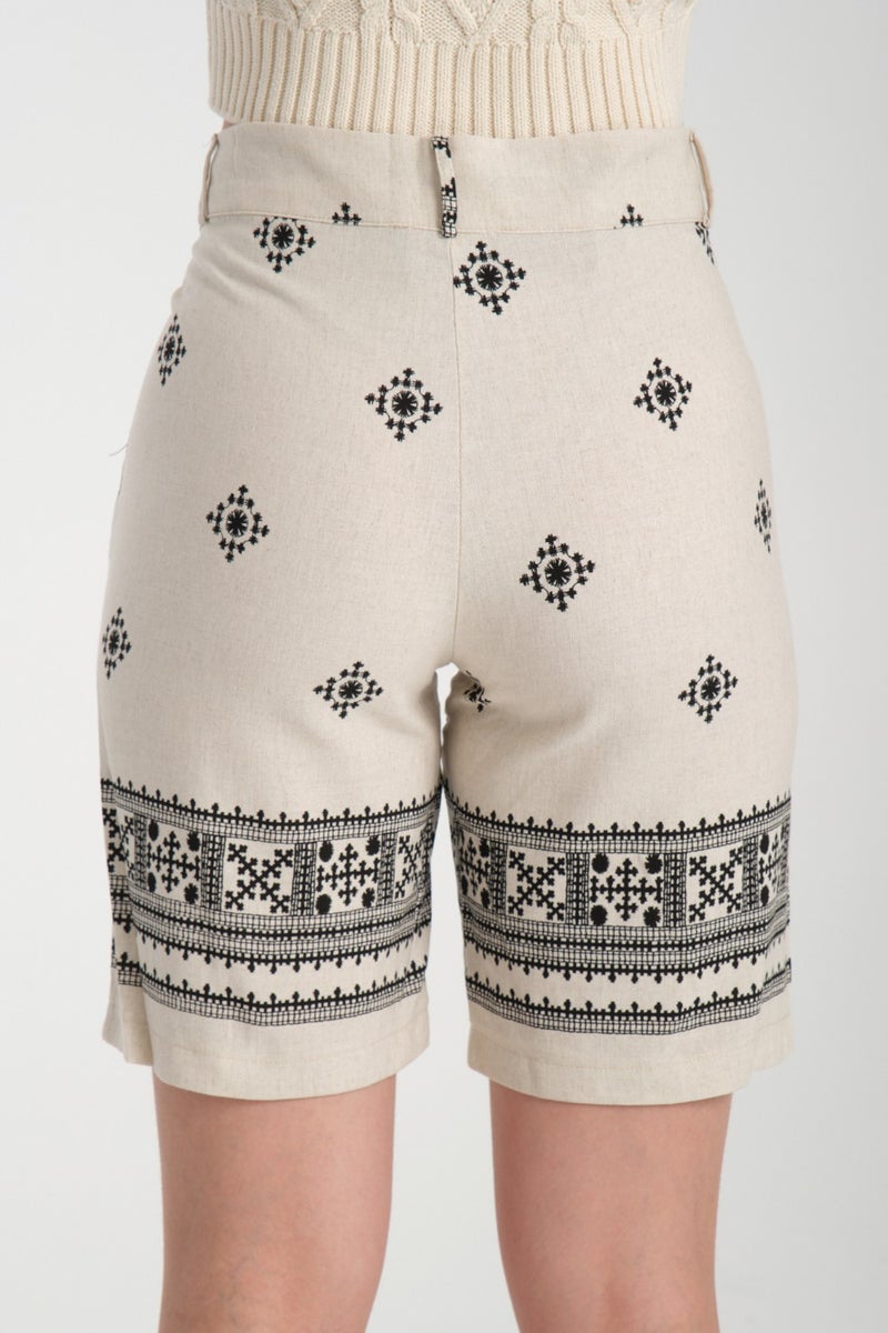 Rodi Women's Linen Shorts 8228  - Image 4
