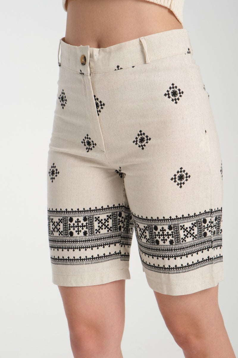 Rodi Women's Linen Shorts 8228  - Image 3