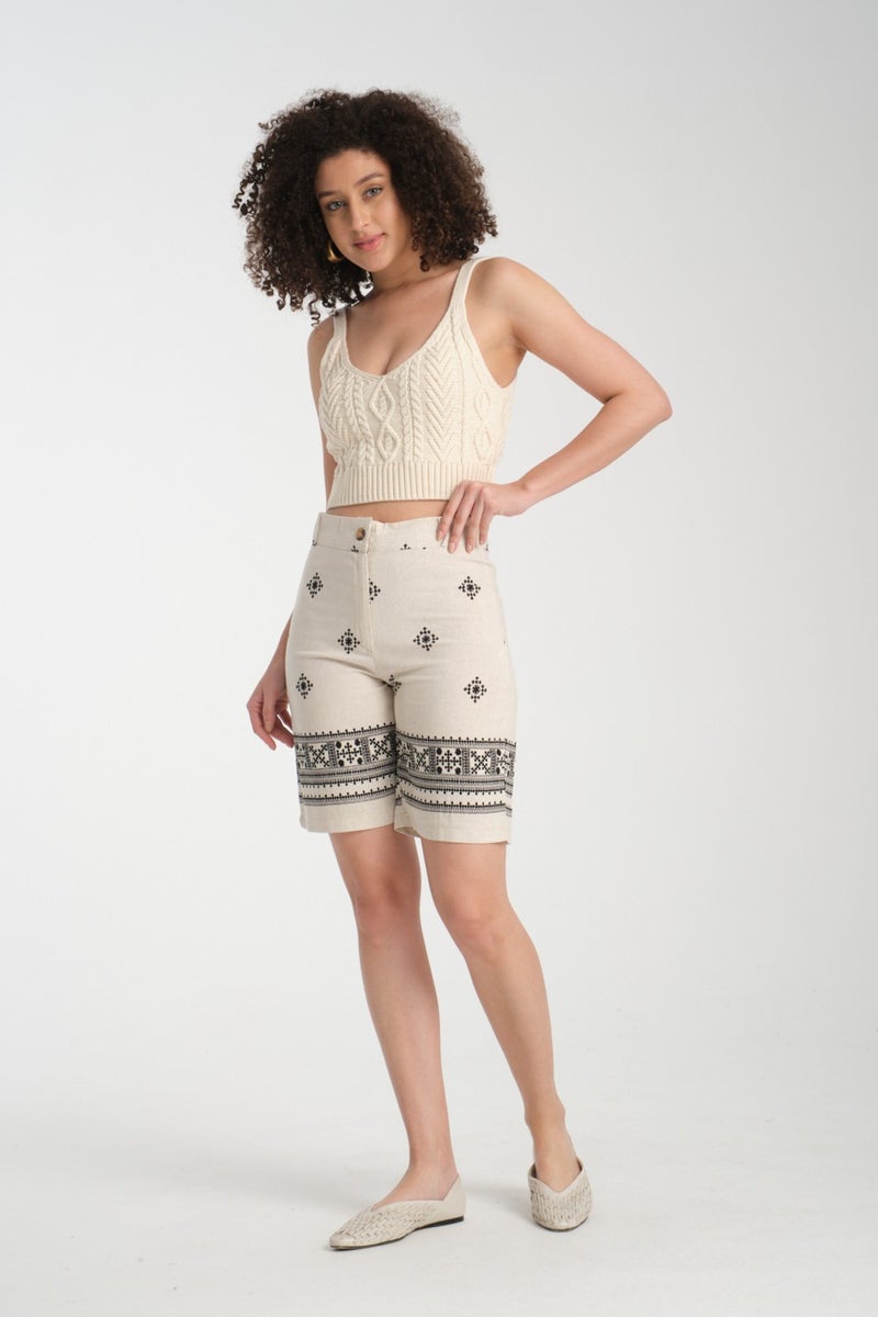Rodi Women's Linen Shorts 8228  - Image 5