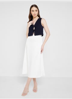 ELLA A-Line Satin Skirt  - Image 1