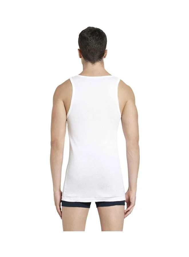 JOCKEY IC13 Men Tencel Micro Modal Cotton Rib Sleeveless Vest with Extended Length for Easy Tuck