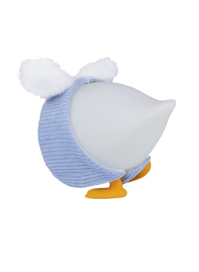 Cute Duck Night Light Touch ON OFF Lamp Kids with 2 Colors 3200K 3400K Silicone Animal Baby Rechargeable Desk 15 Timer - Image 1