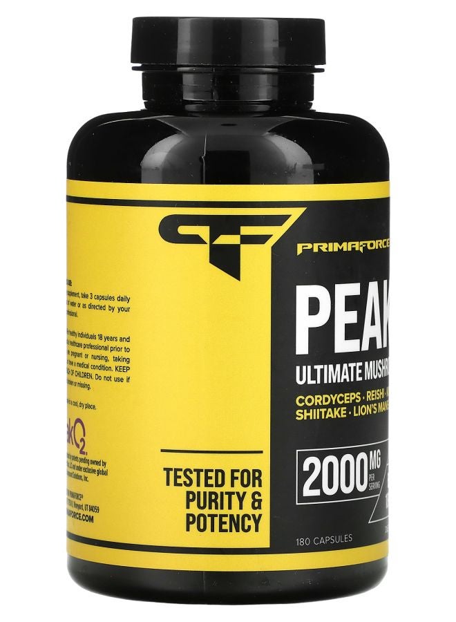 Primaforce Peak O2 Ultimate Mushroom Blend 2000 mg  180 Capsules (666 mg per Capsule) - Image 2